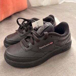 Reebok Kids Classic Black Sneakers